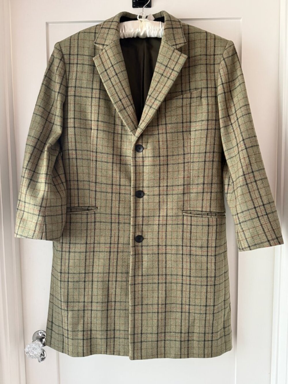 Rag & Bone Wool Plaid Overcoat Mens 44 / Oversized Women’s Fit Moon Cloth